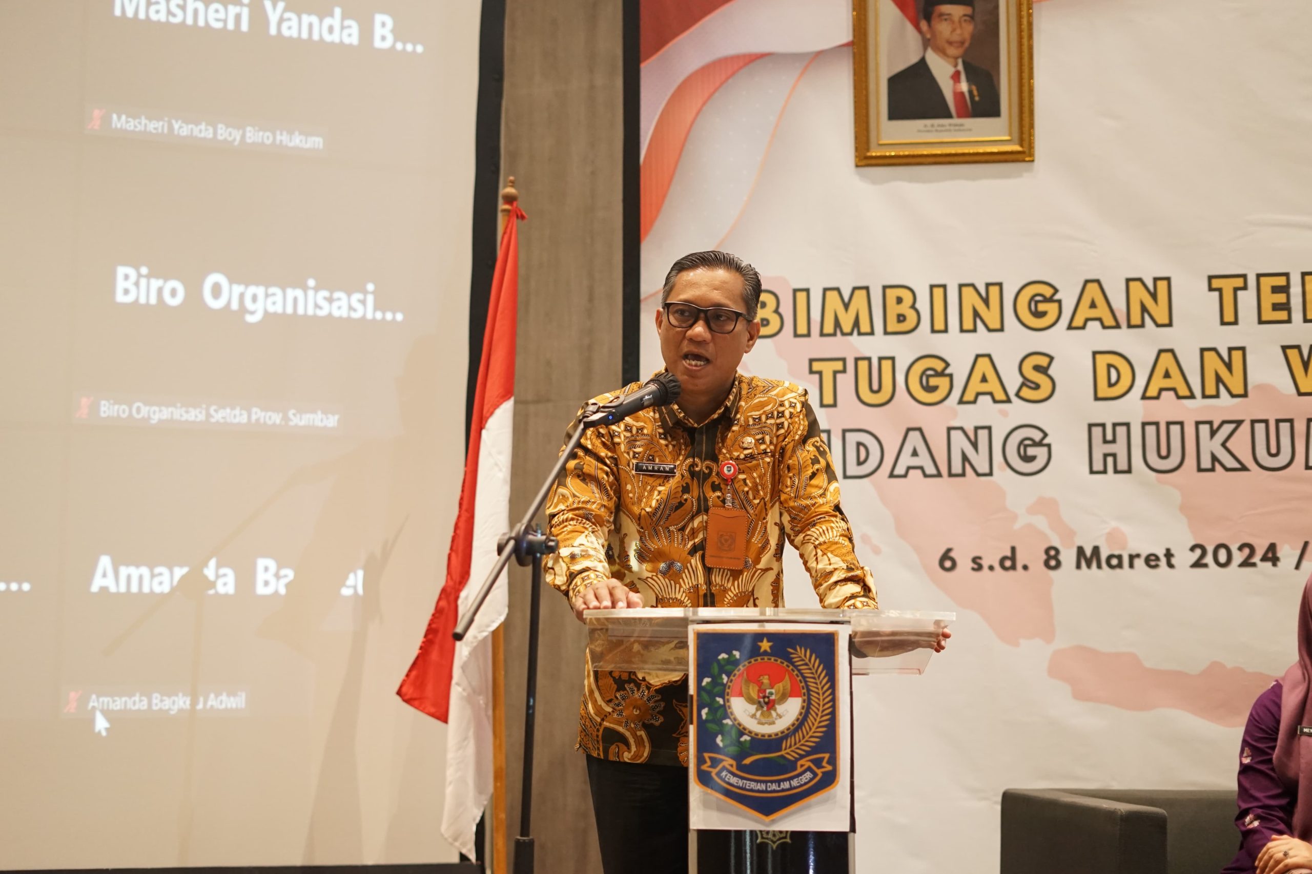 Plh. Dirjen Bina Adwil Pimpin Rapat Bimtek Pelaksanaan Tugas GWPP Unit Kerja Hukum dan Organisasi