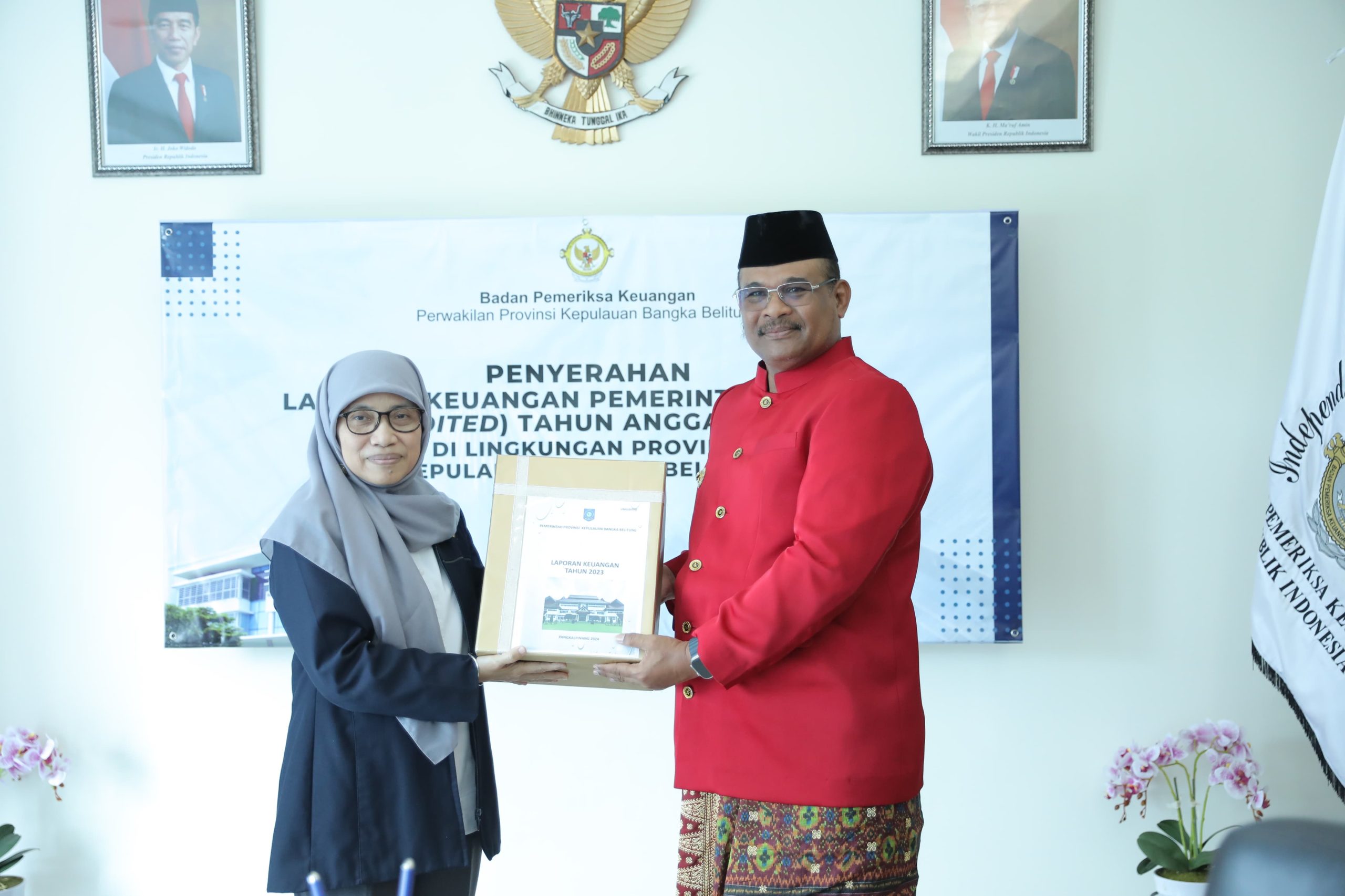 Pj Gubernur Safrizal ZA Tunjukkan Keseriusan Tata Kelola Keuangan LKPD Unaudited Babel Diserahkan ke BPK