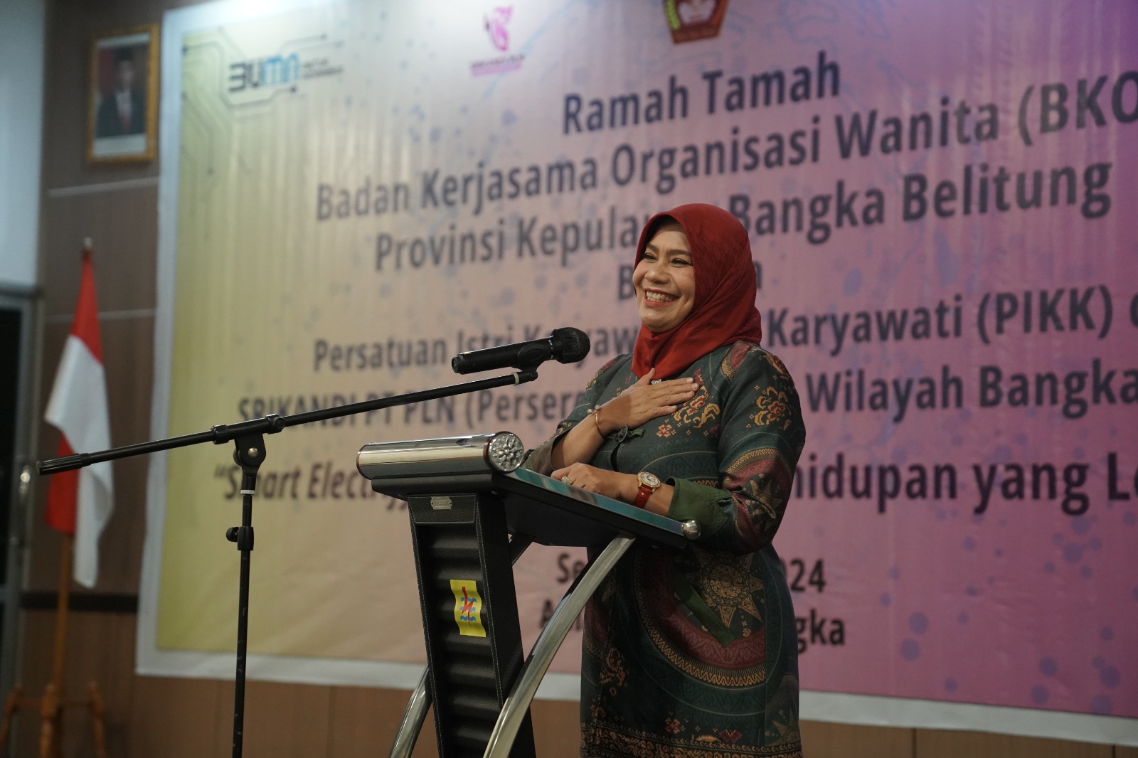 Silaturahmi Anggota BKOW, Safriati Safrizal Ajak Anggota Cerdas Terapkan Gaya Hidup Serba Listrik