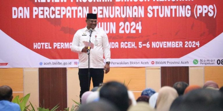 Pj Gubernur Safrizal Apresiasi Penurunan Stunting di Aceh